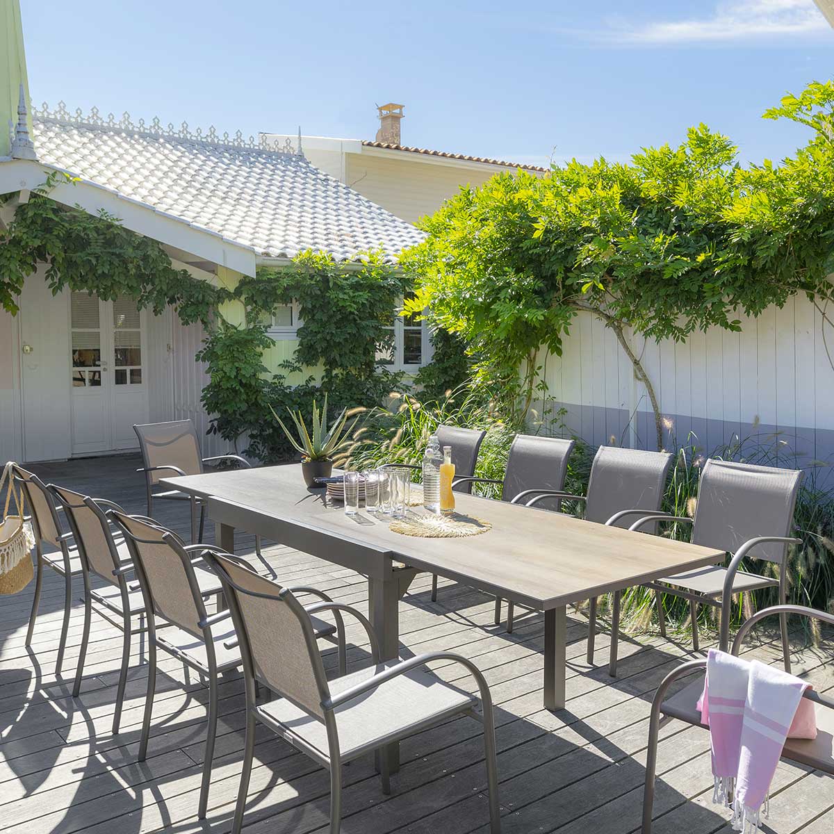 Mesa Piazza Extensible 75x90x135-270Cm