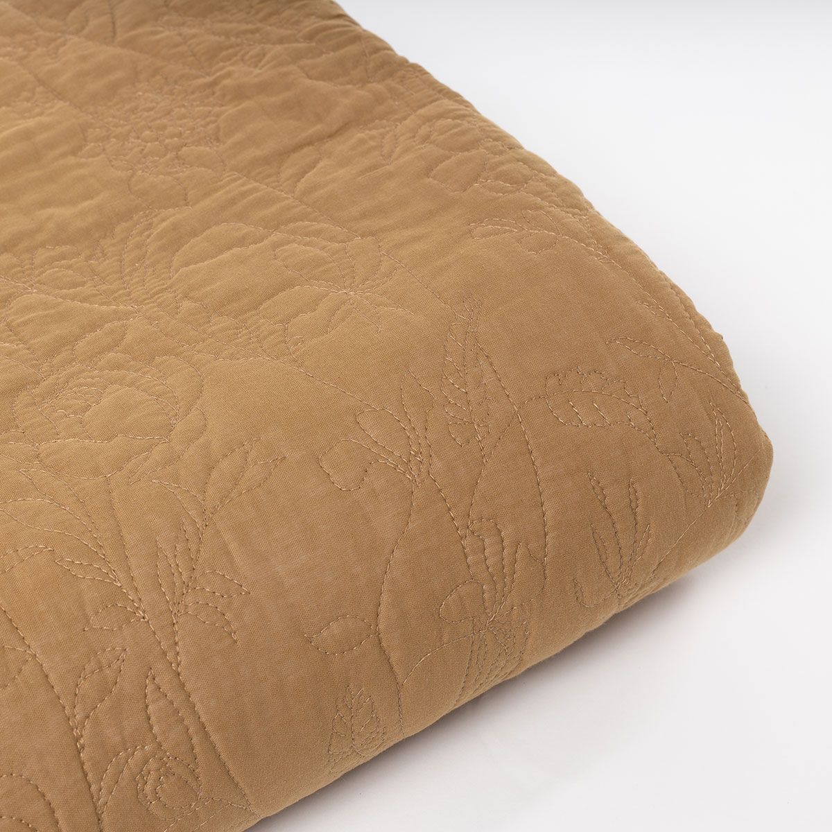 Colcha ocre FLOWER 220x240cm