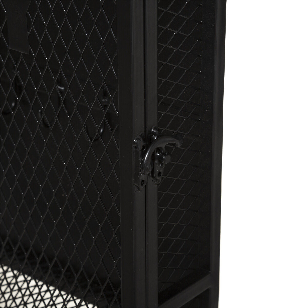 Llavero De Pared Metal Negro 26x8x32Cm