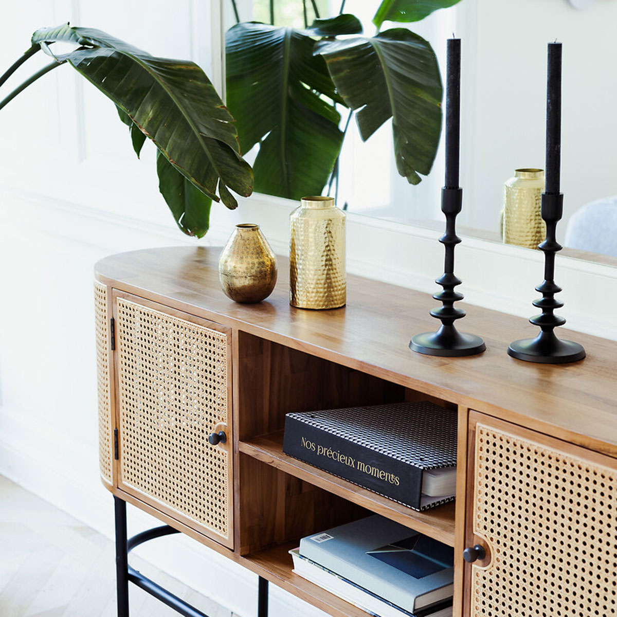 Candelabro De Metal Negro Feel 25.5Cm