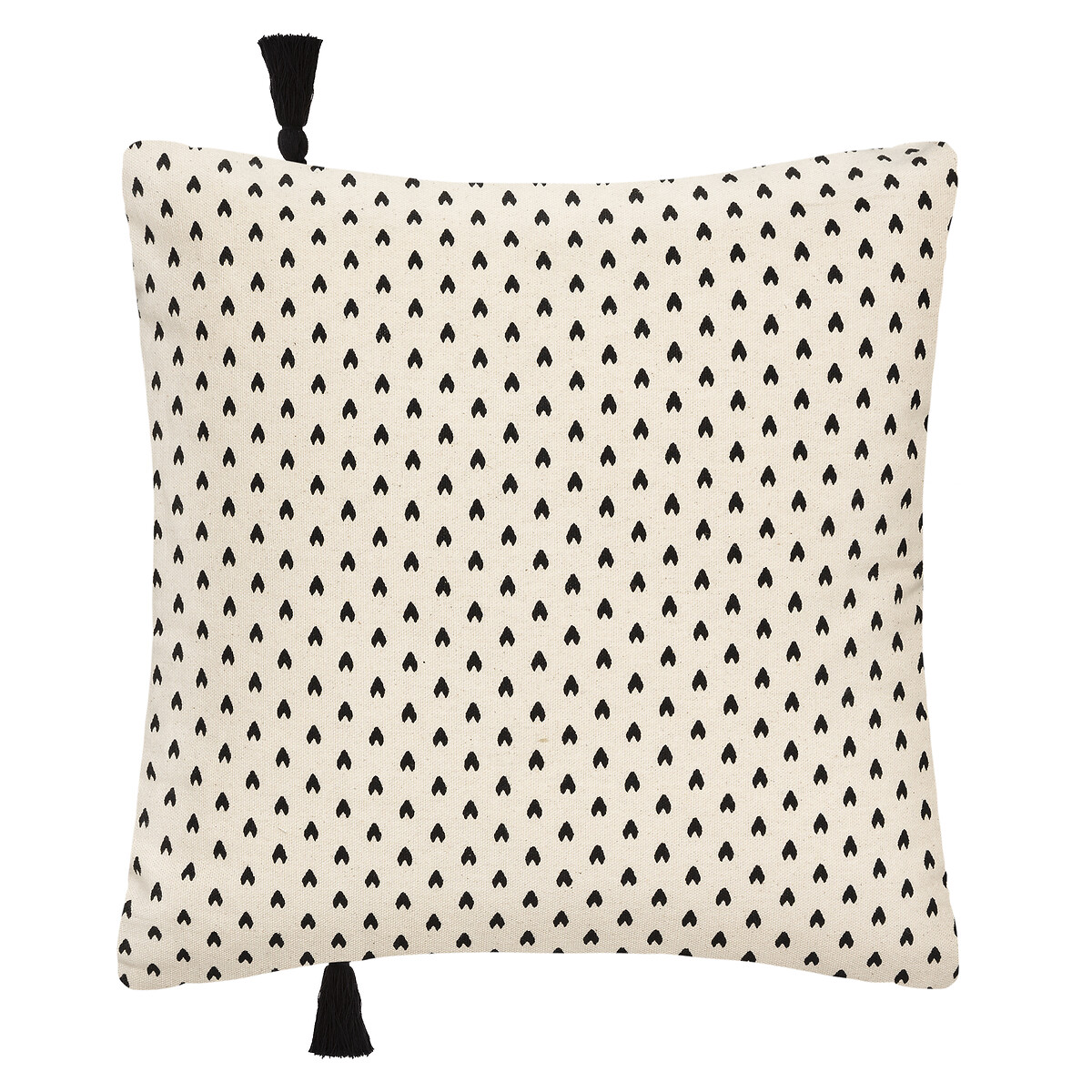 Funda De Coj&iacute;n Visage Marfil Y Negro 40x40cm