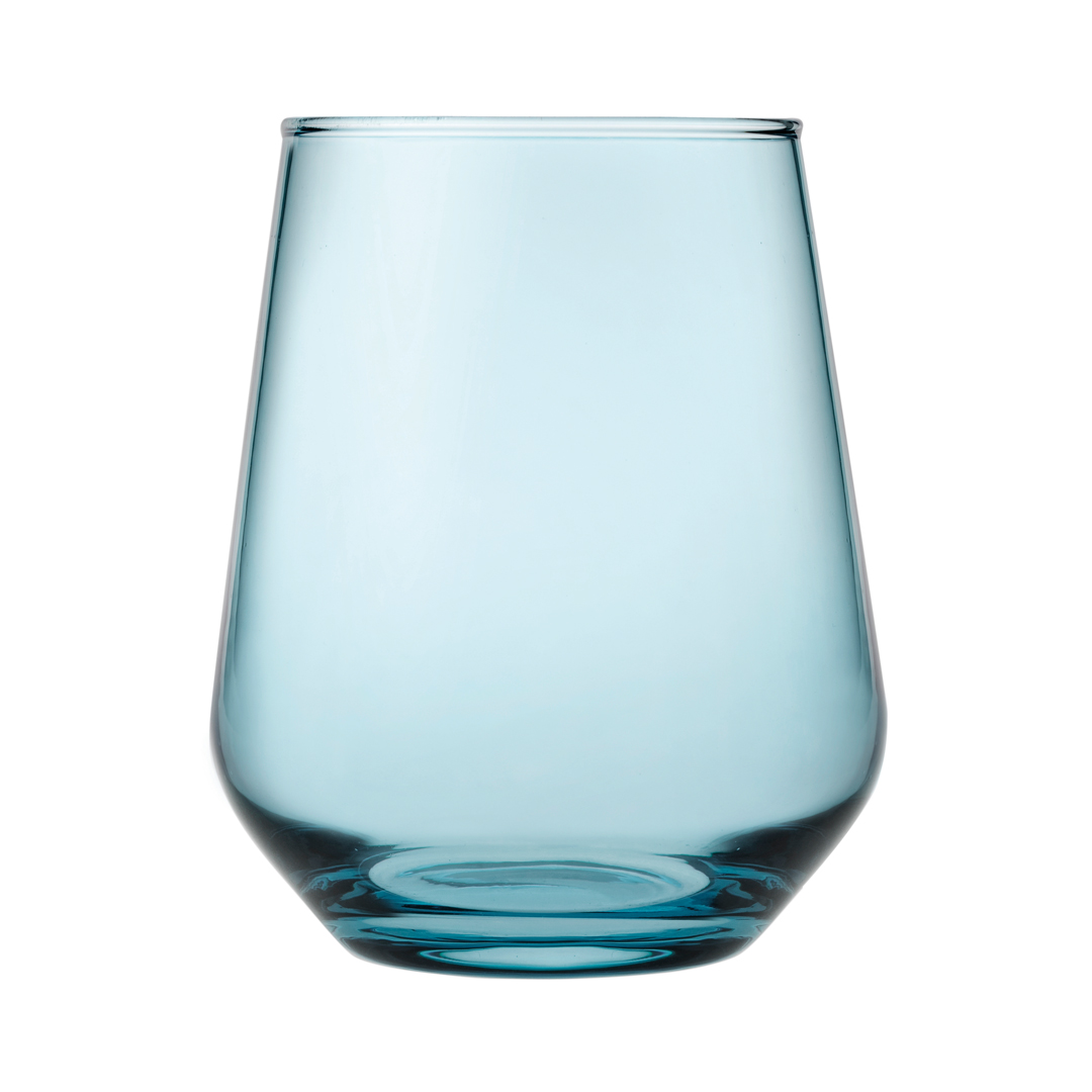 Vaso Allegra De Vidrio Azul