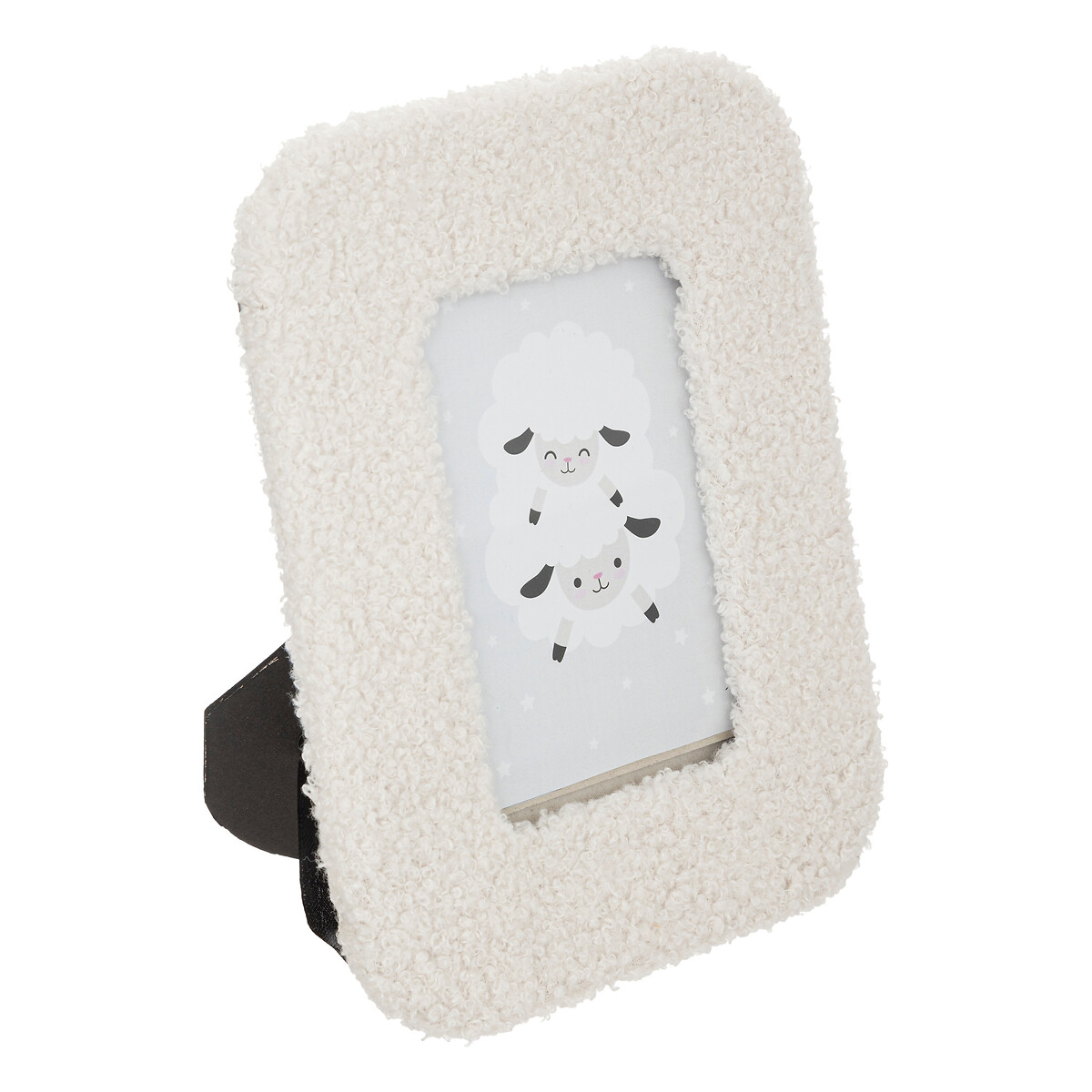 Portarretrato con pelo blanco 10x15cm