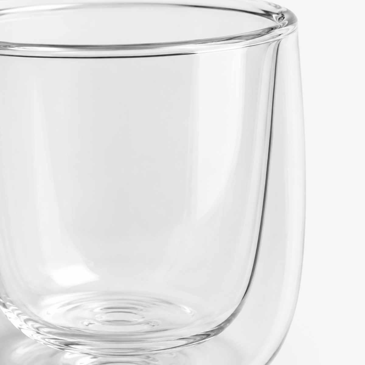 Copo Duplo De Vidro 8cl