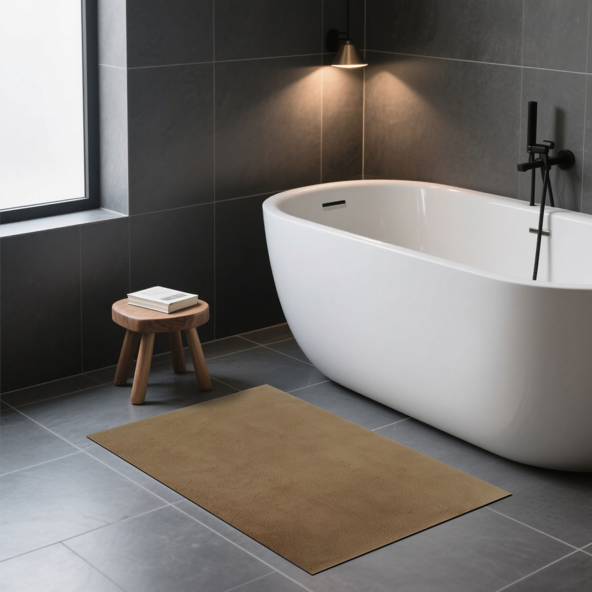 Alfombra wc ZARIA camel 50x80cm