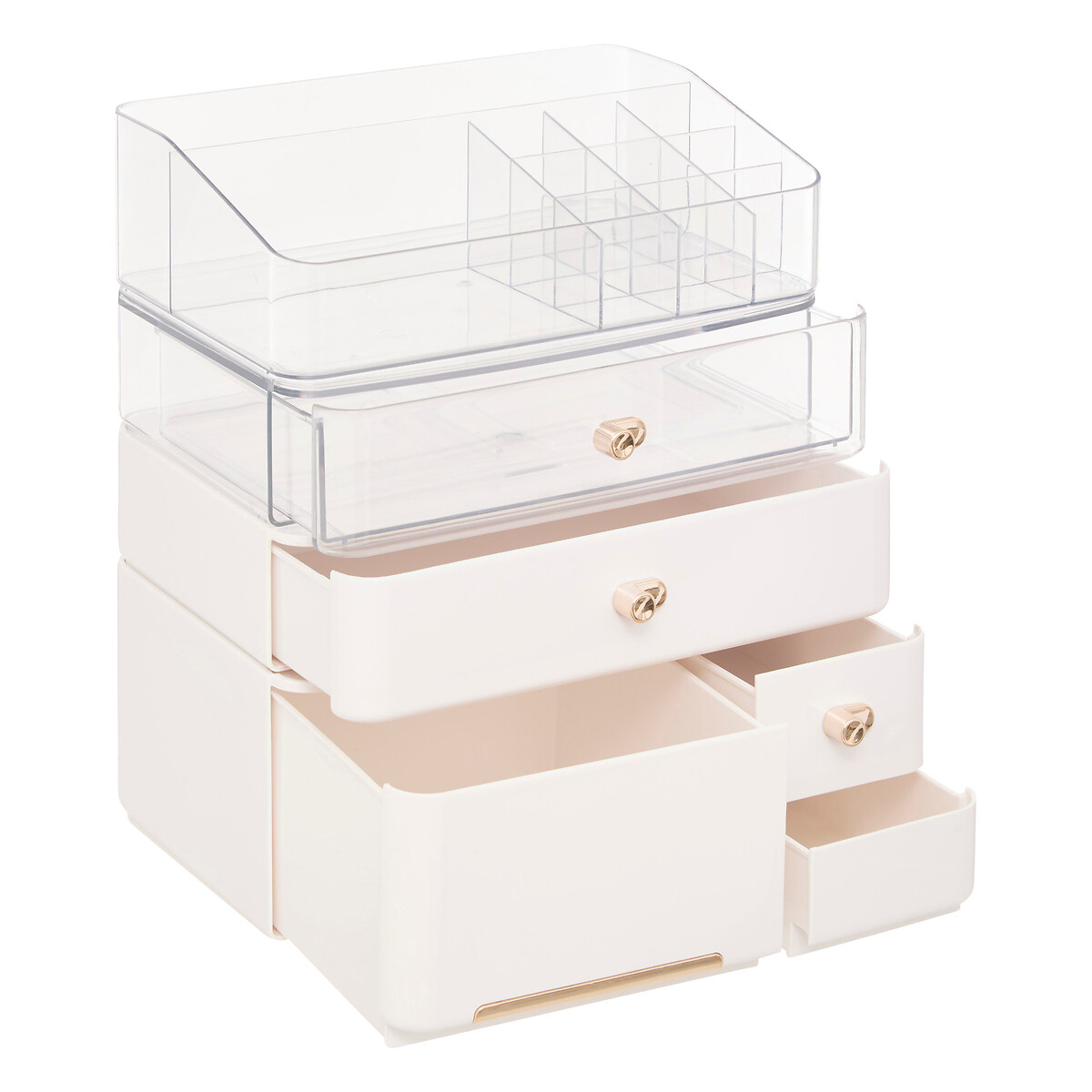 Organizador wc blanco con cajones 27cm