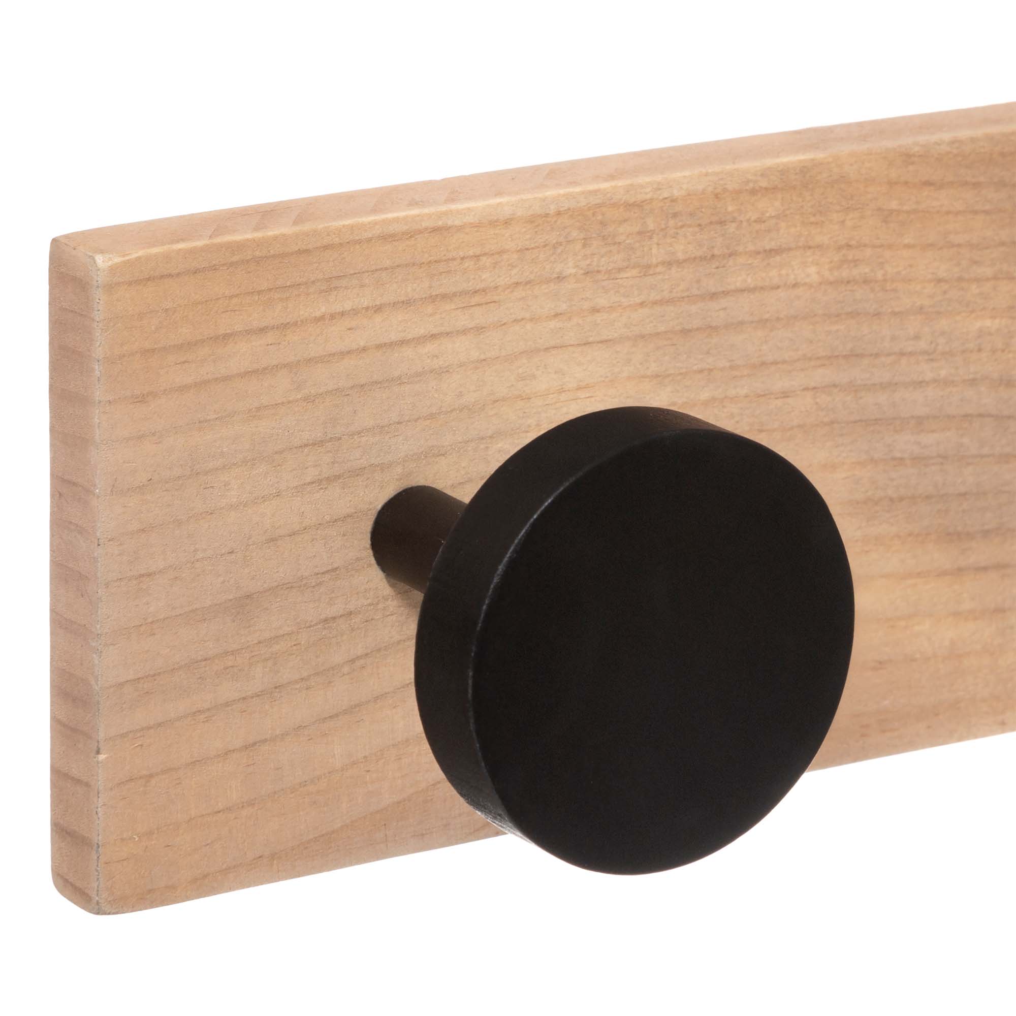 Perchero Con 6 Ganchos Negro