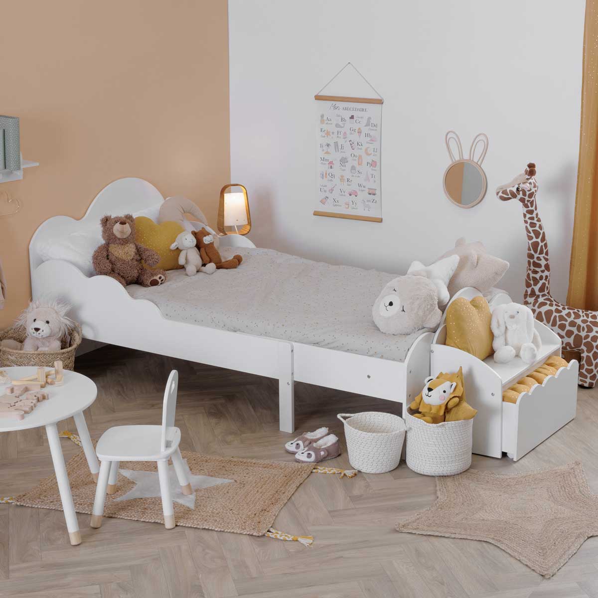 Silla Douceur Blanca Mdf 50x31.5x32Cm