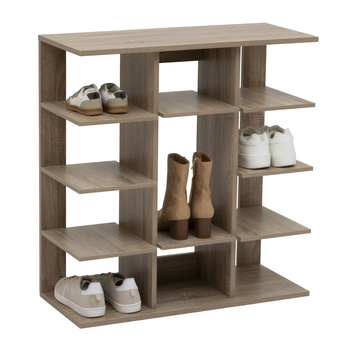 Zapatero MODULY de MDF natural