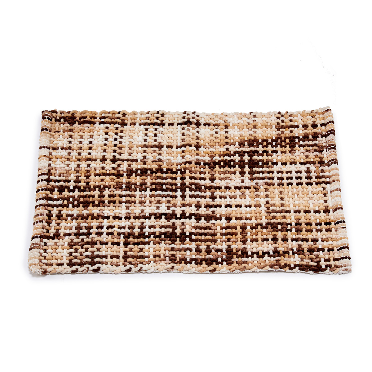 Alfombra marr&oacute;n de malla 50x80cm