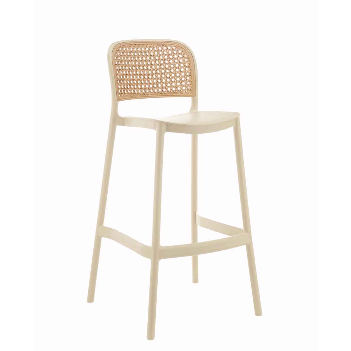 Taburete de bar WHIGGLE crudo
