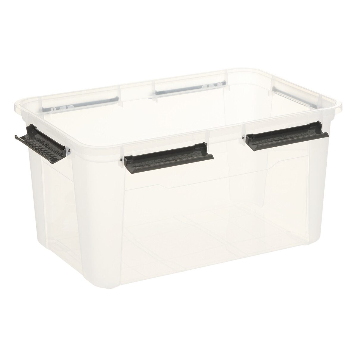 Caja de almacenaje con tapa de pl&aacute;stico 50L