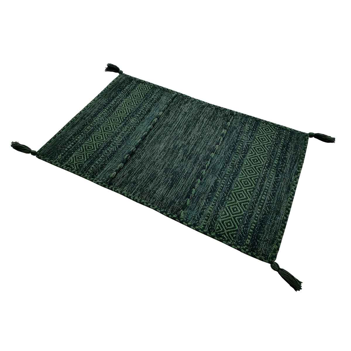 Alfombra Tribal Verde 140x190Cm