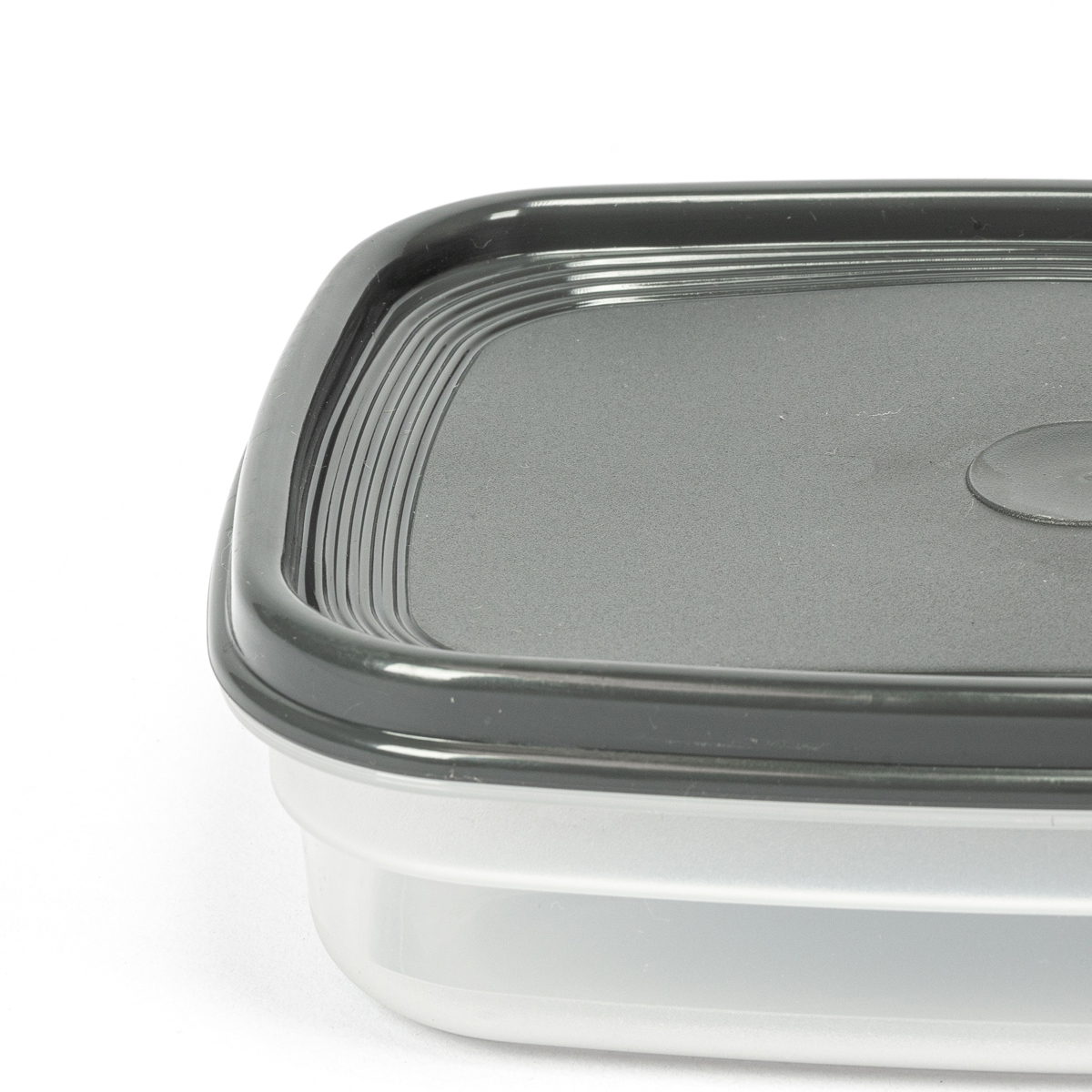 Recipiente Rectangular Gris 0.8L 