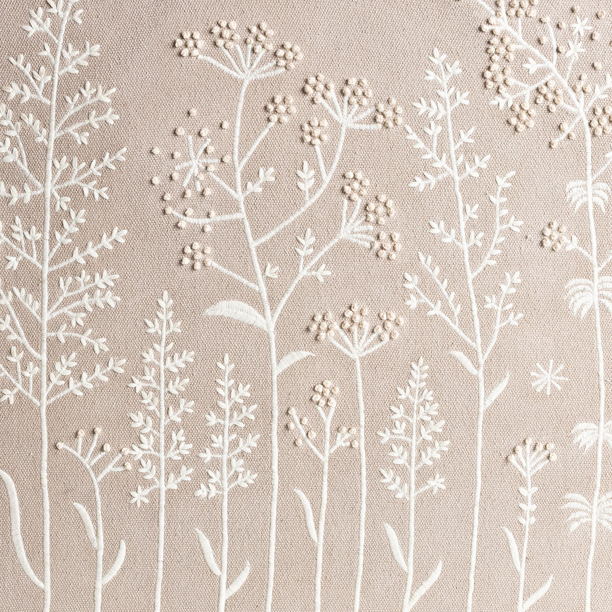 Cuadro decorativo con flores gris 50x50cm