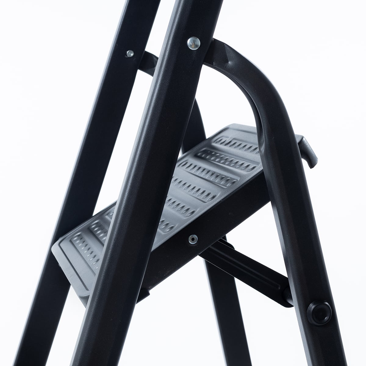 Escalera Negra Con 4 Gradas