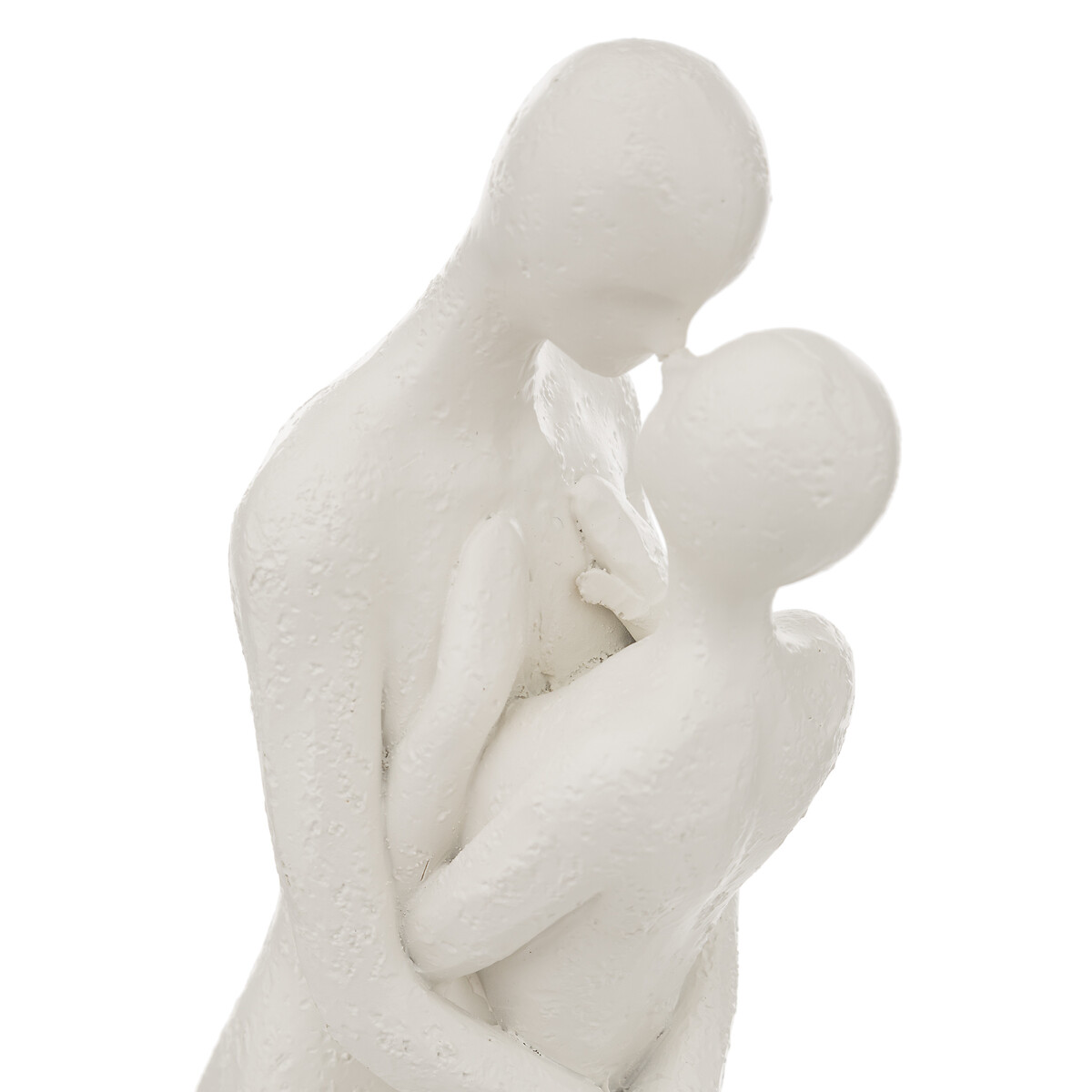 Estatua Pareja Resina Blanca 10x7x33Cm