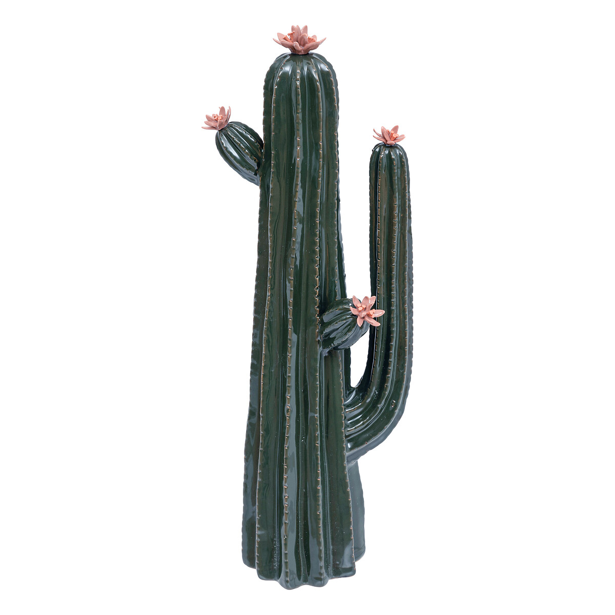 Cactus Decorativo De Cerámica 40cm
