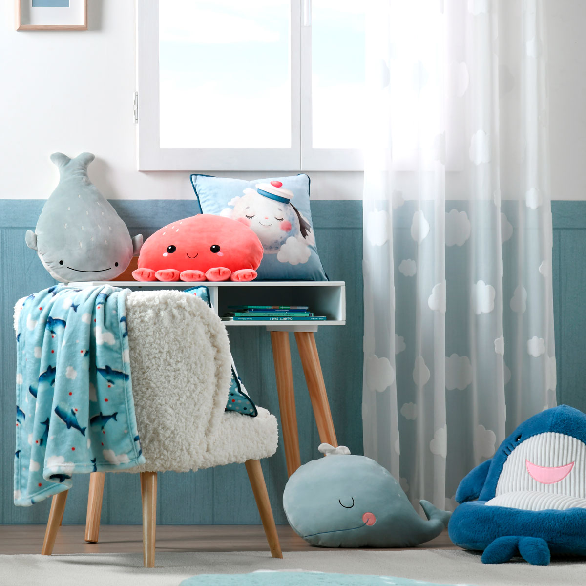 Peluche delfincito MOBY 30x40cm