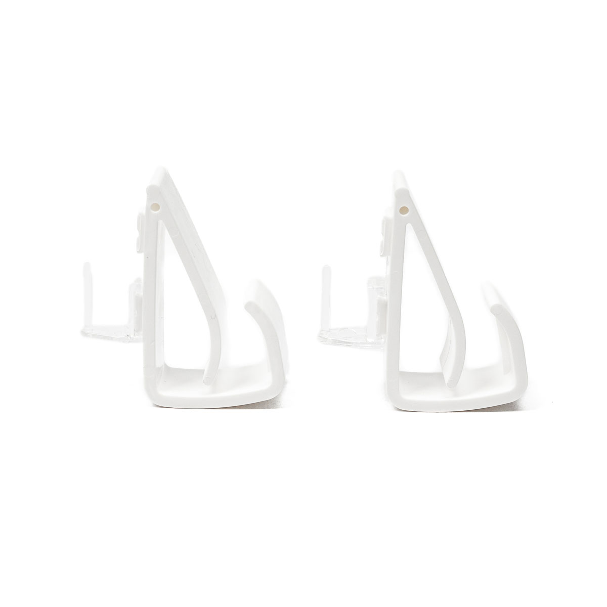 Juego De 2 Soportes Clip De Pvc Blanco