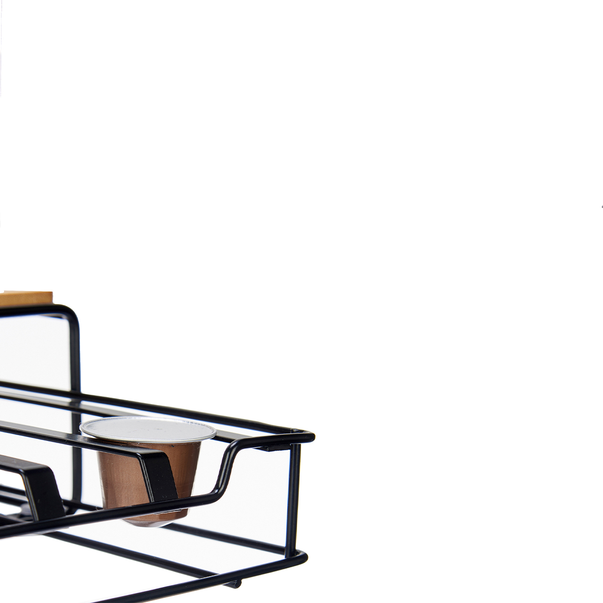 Portac&aacute;psulas De Caf&eacute; Metal/Bamb&uacute; 32Pzas