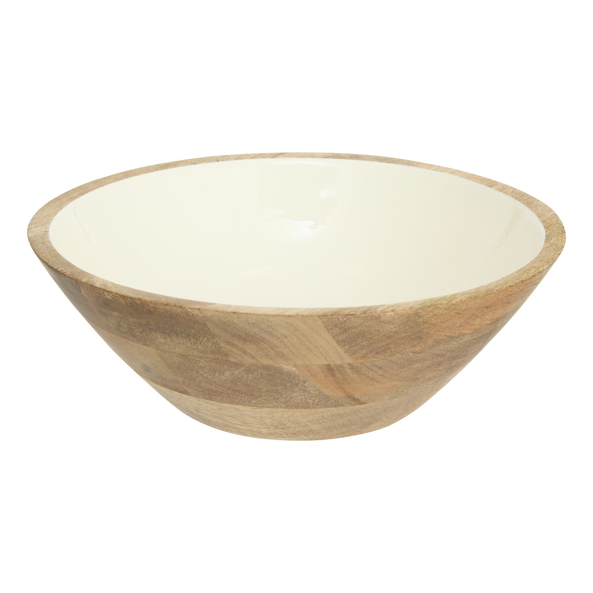 Ensaladera INAYA blanco de madera de mango 30cm