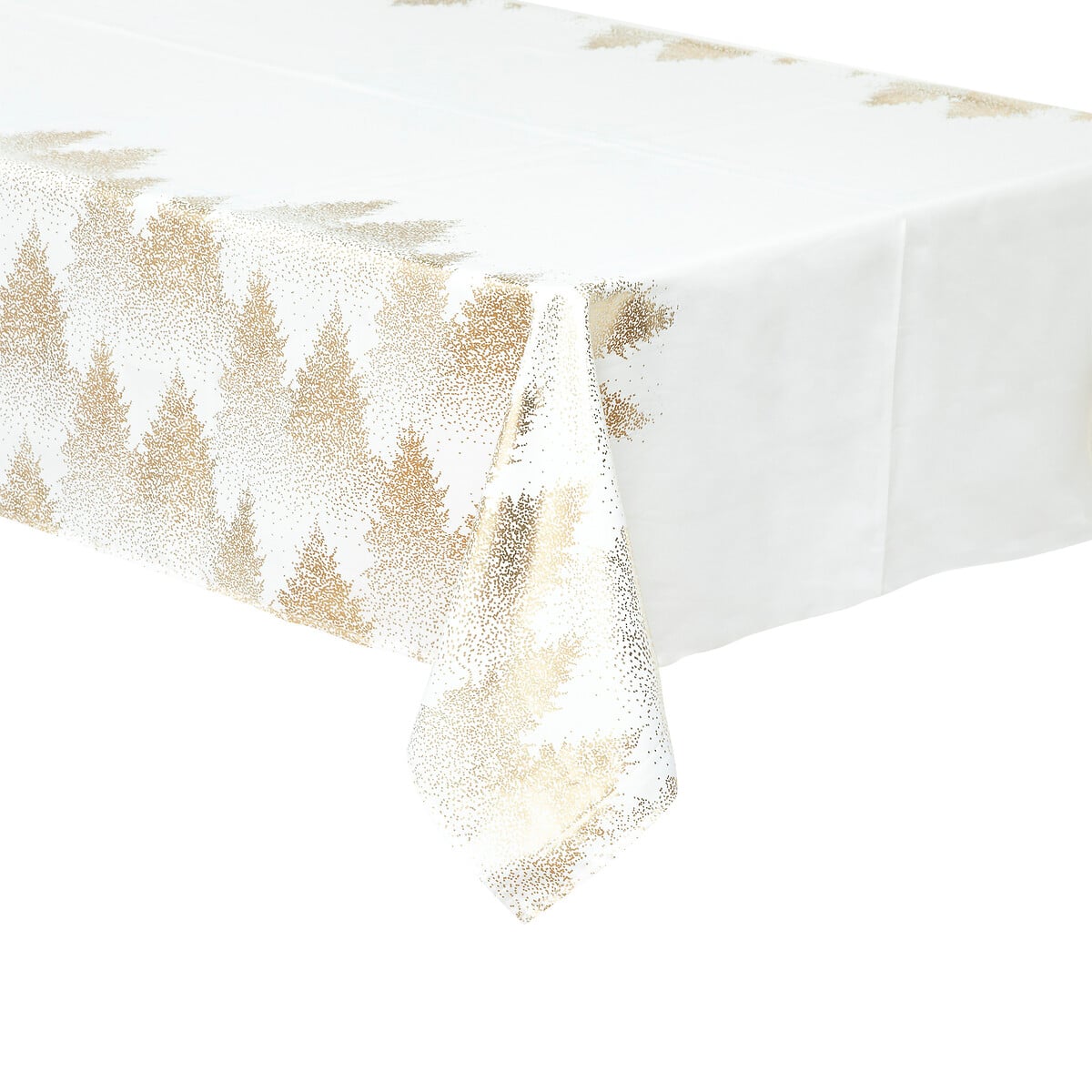 Mantel Blanco &Aacute;rboles Dorados 140x360Cm