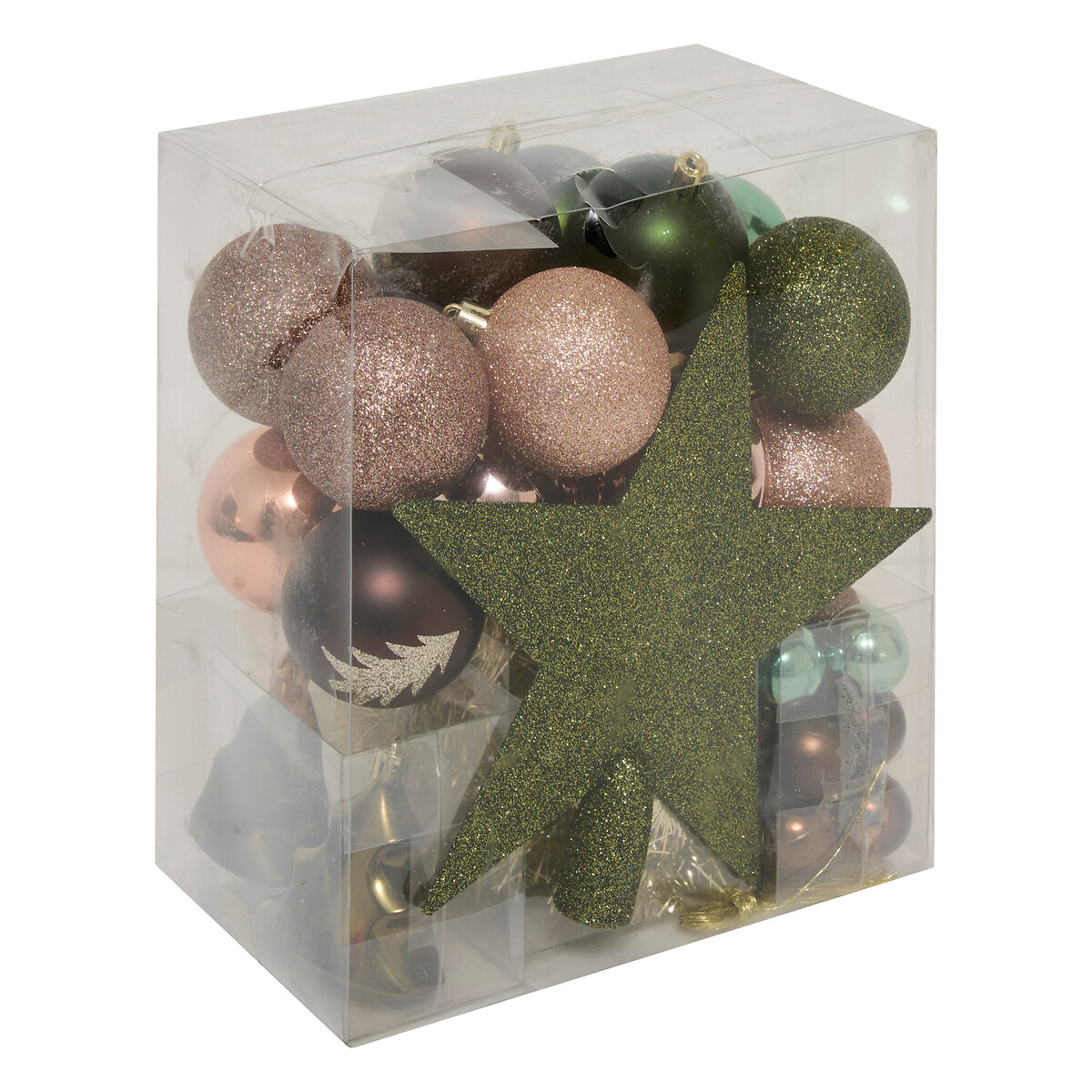 Set de 44 piezas para decoraci&oacute;n de &aacute;rbol 