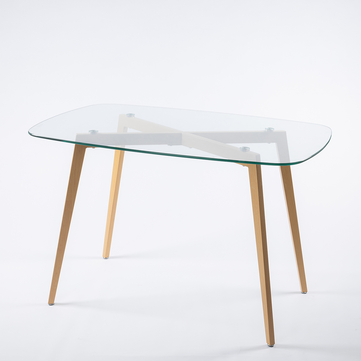 Mesa De Cocina Gally Con Tapa De Vidrio