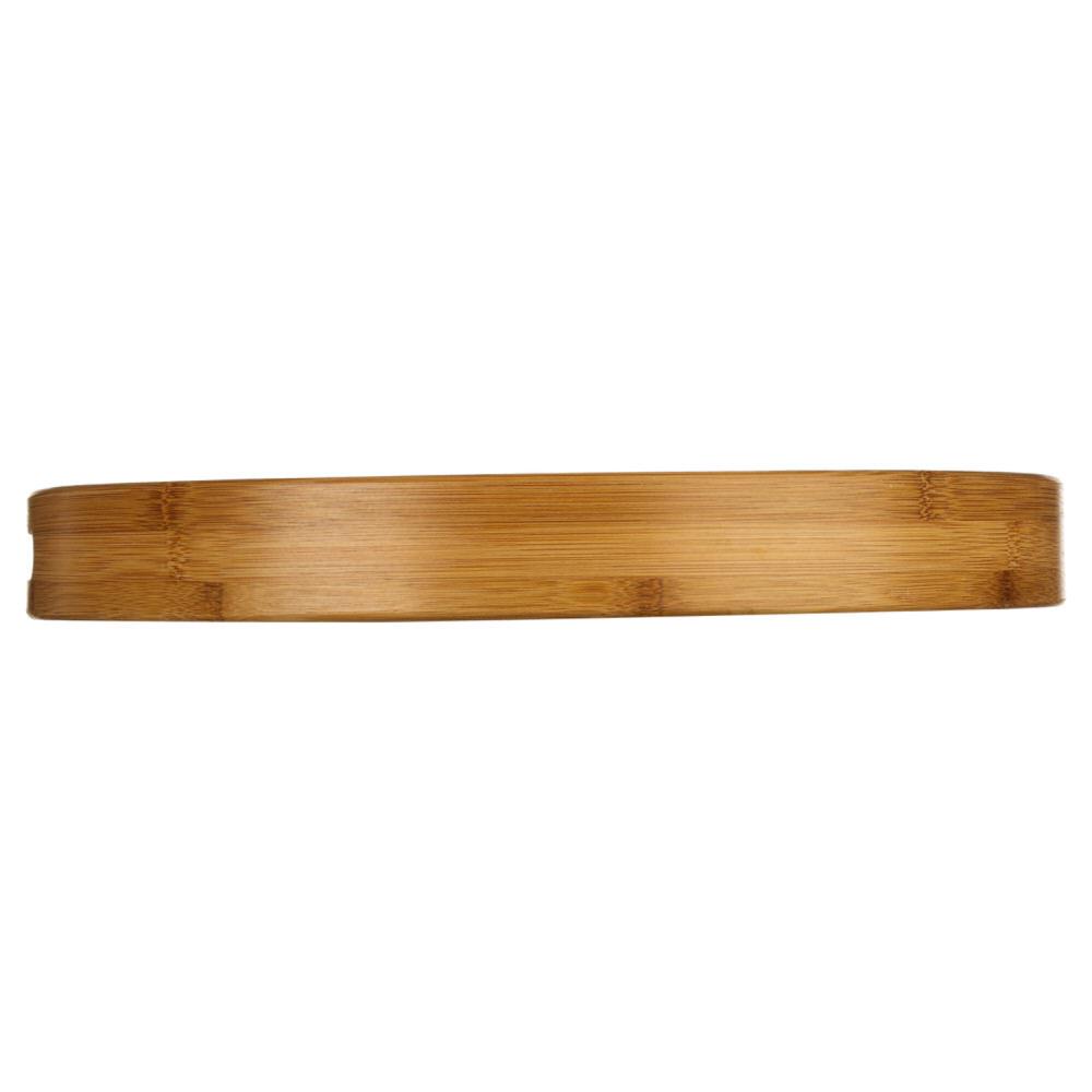Bandeja redonda natural de bambú 40cm