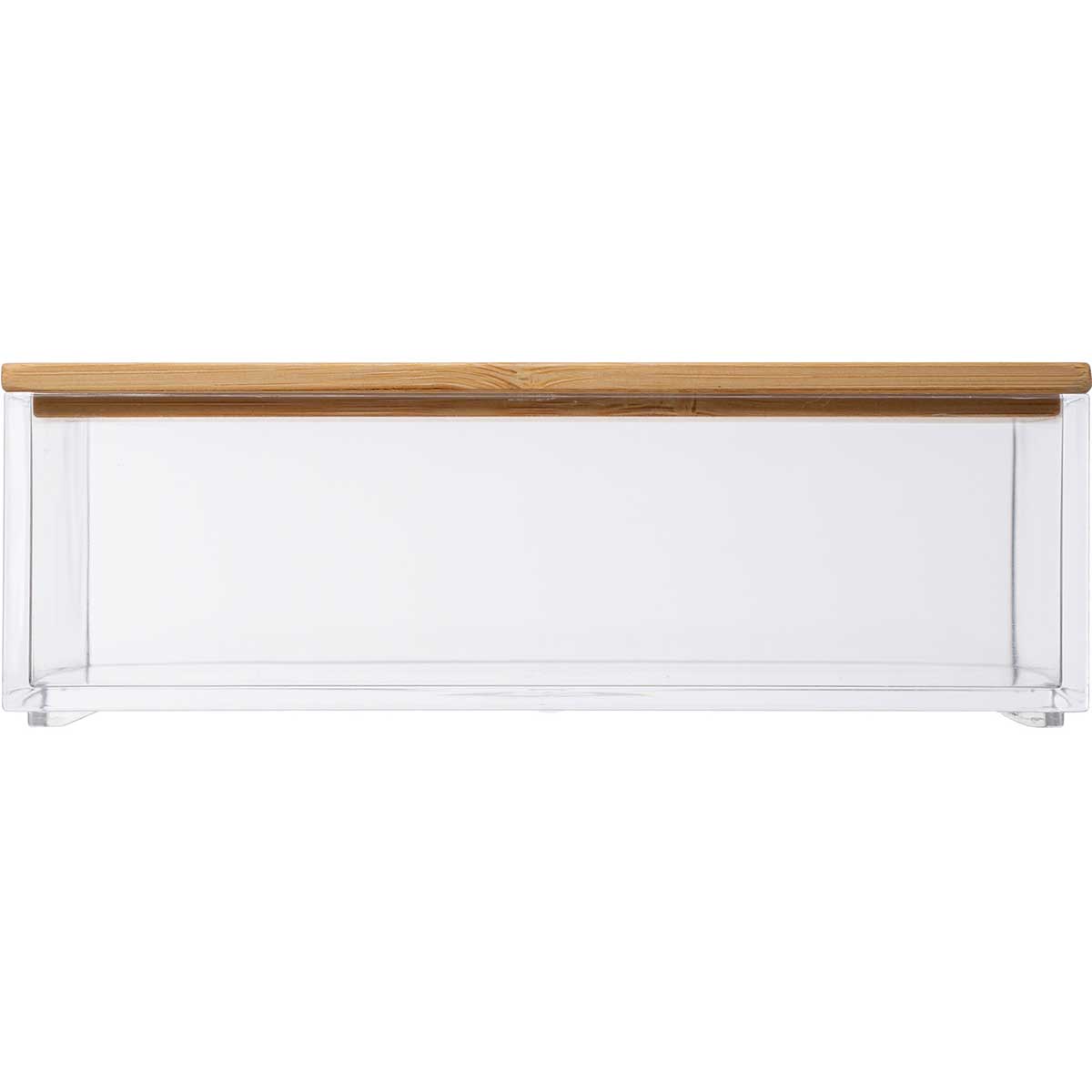 Joyero Acr&iacute;lico Con Tapa De Bamb&uacute;