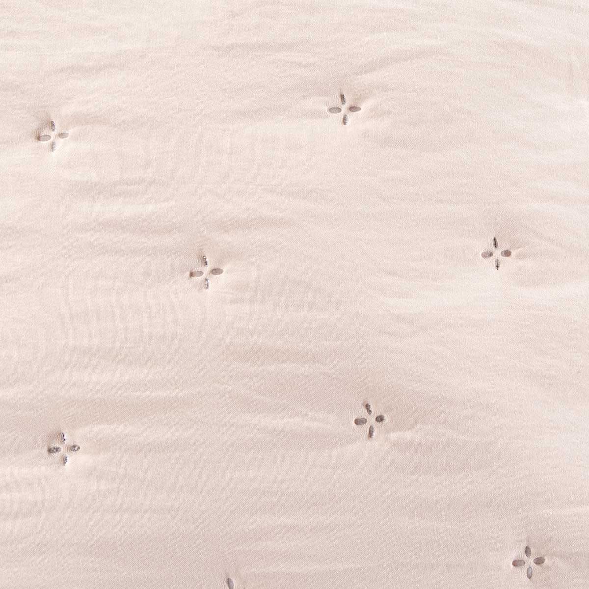 Edredón AMALFI crudo con encaje 250x260cm