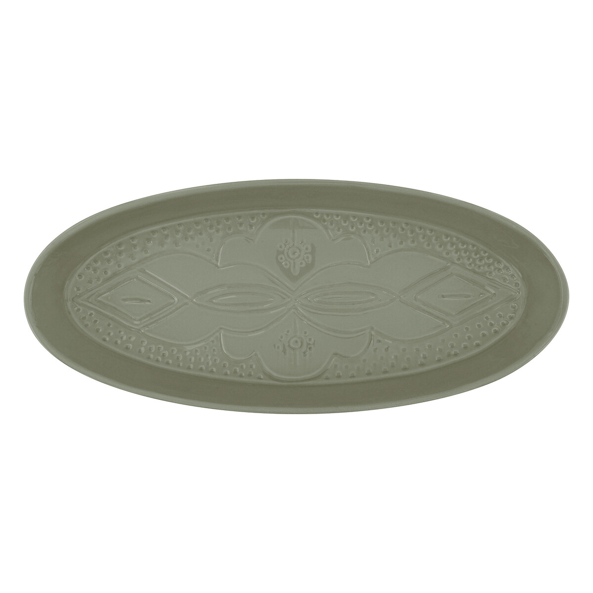 Fuente ovalada SIENNA 41x18cm de loza