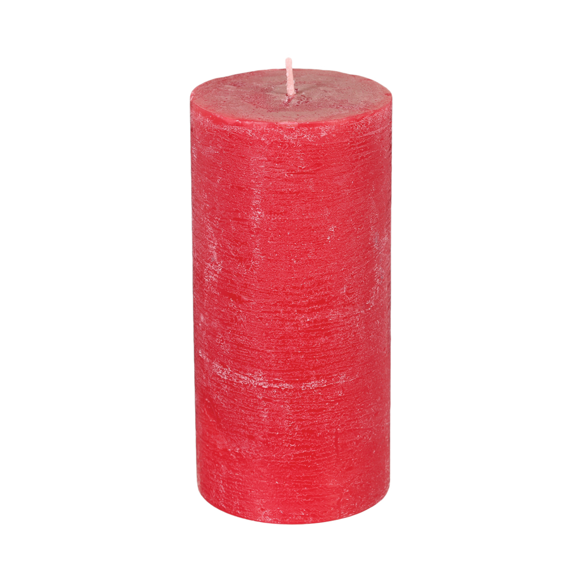 Vela Rústica Vermelha Cilindrica