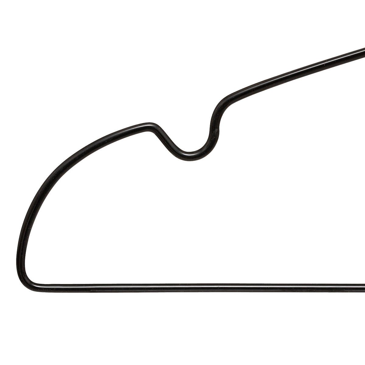 Set de 20 perchas negras 21cm