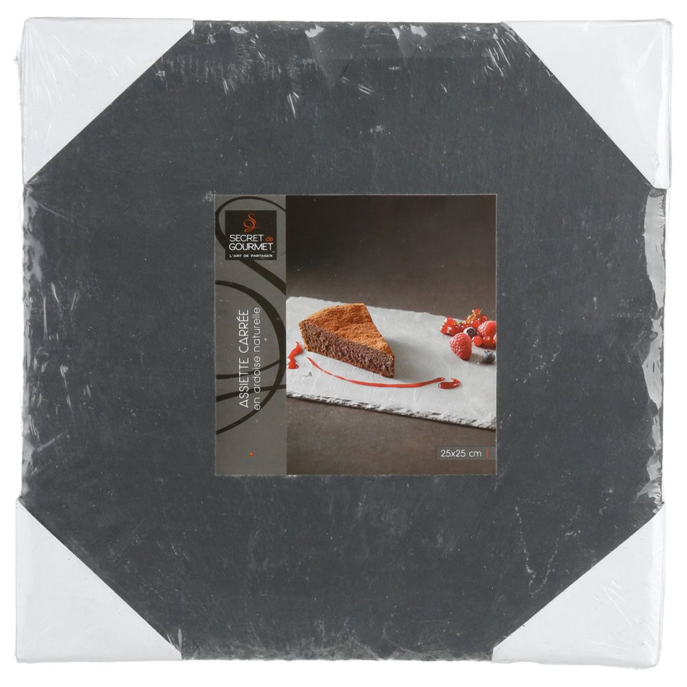 Tabla Cuadrada De Losa De Roca 25x25Cm