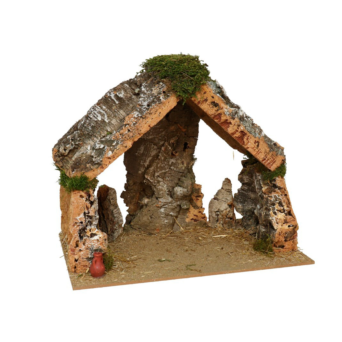 Caba&ntilde;a de corcho para pesebre 42x30x28cm 