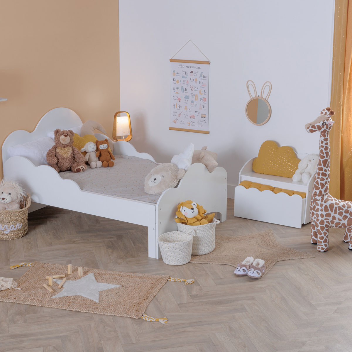 Banco Nube Con Cajonera 60x53.4x30Cm