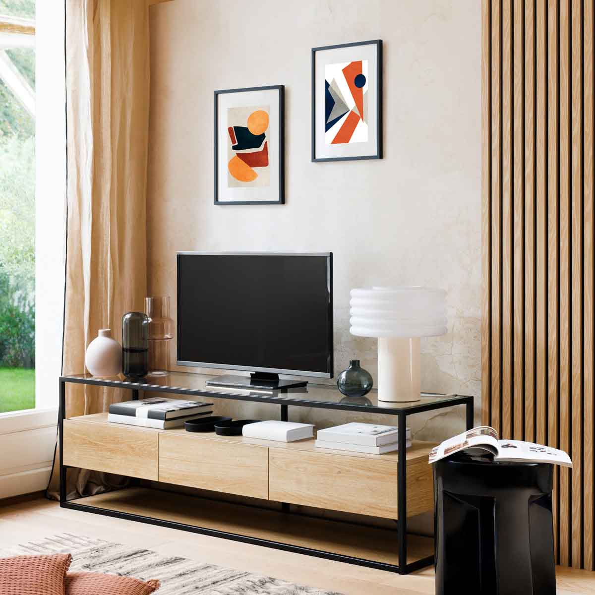 Panel decorativo natural COLVA de mdf 240cm