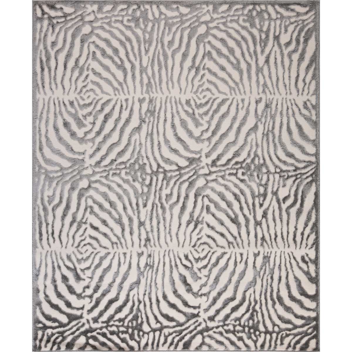 Tapete Zaha Zebra Cinza 133x190cm