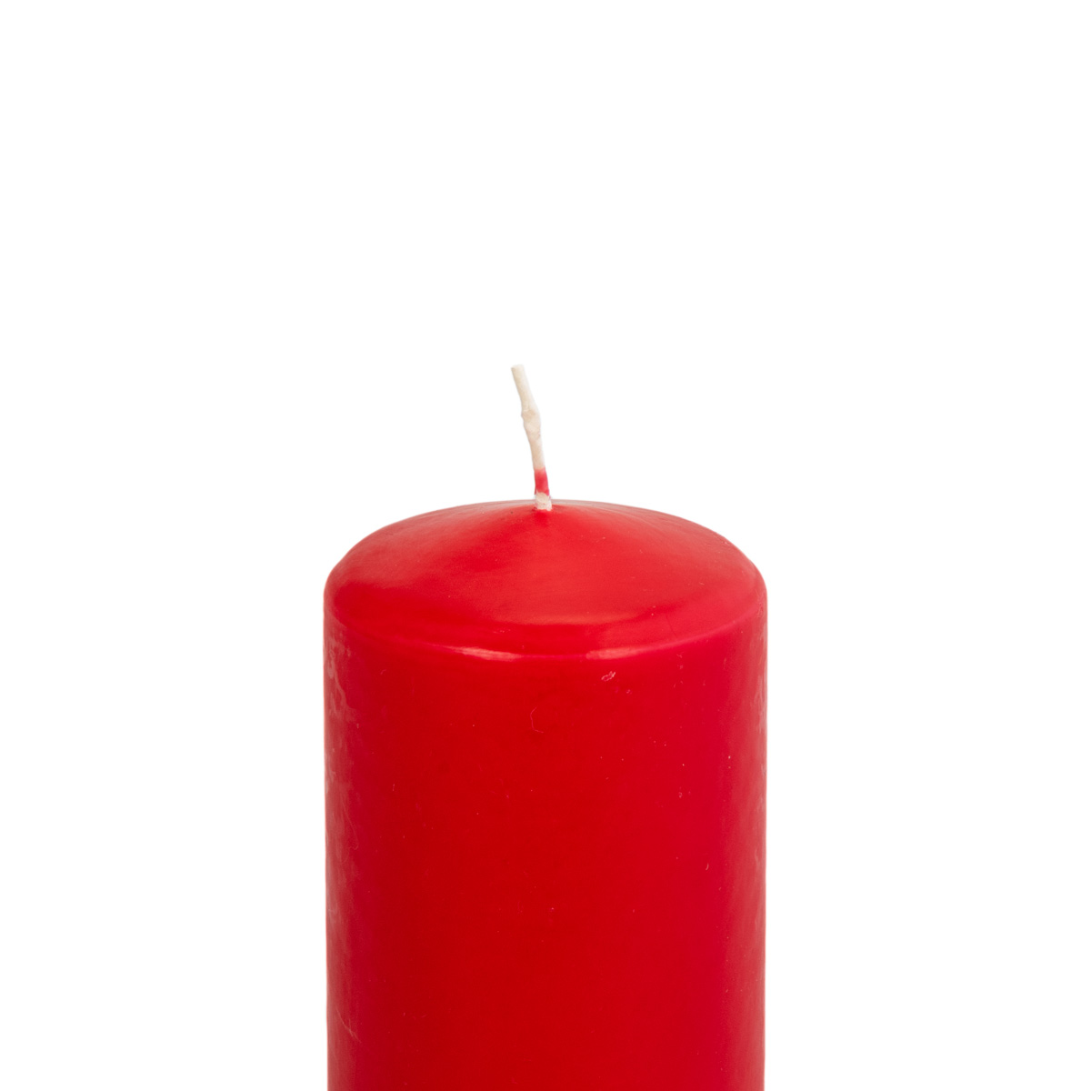 Vela Pilar Basic Roja 7.3x14Cm