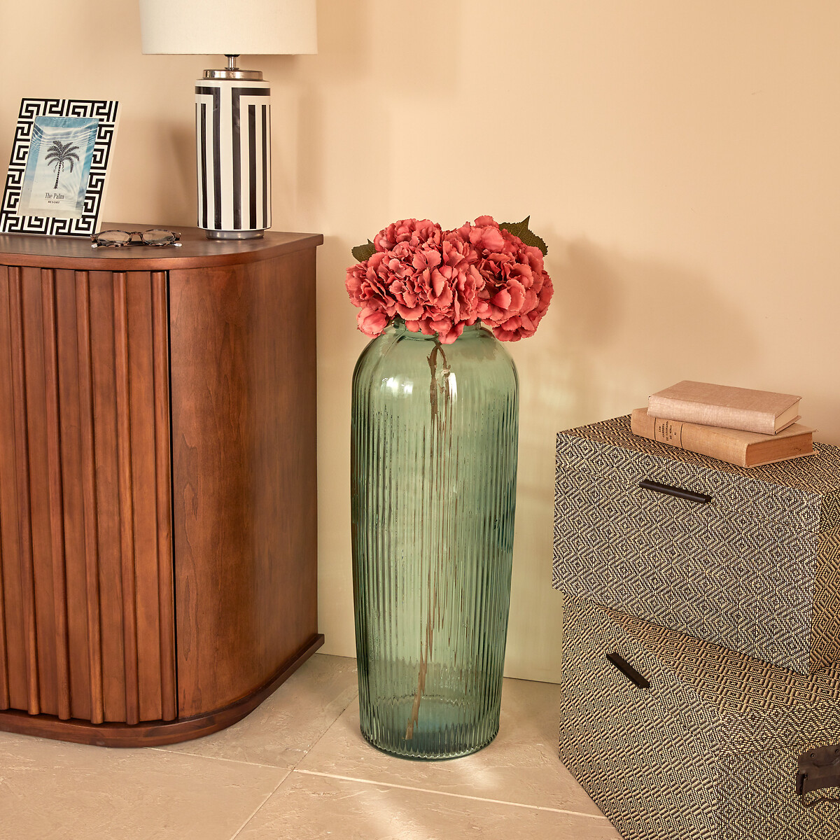 Florero LUZ verde 72cm