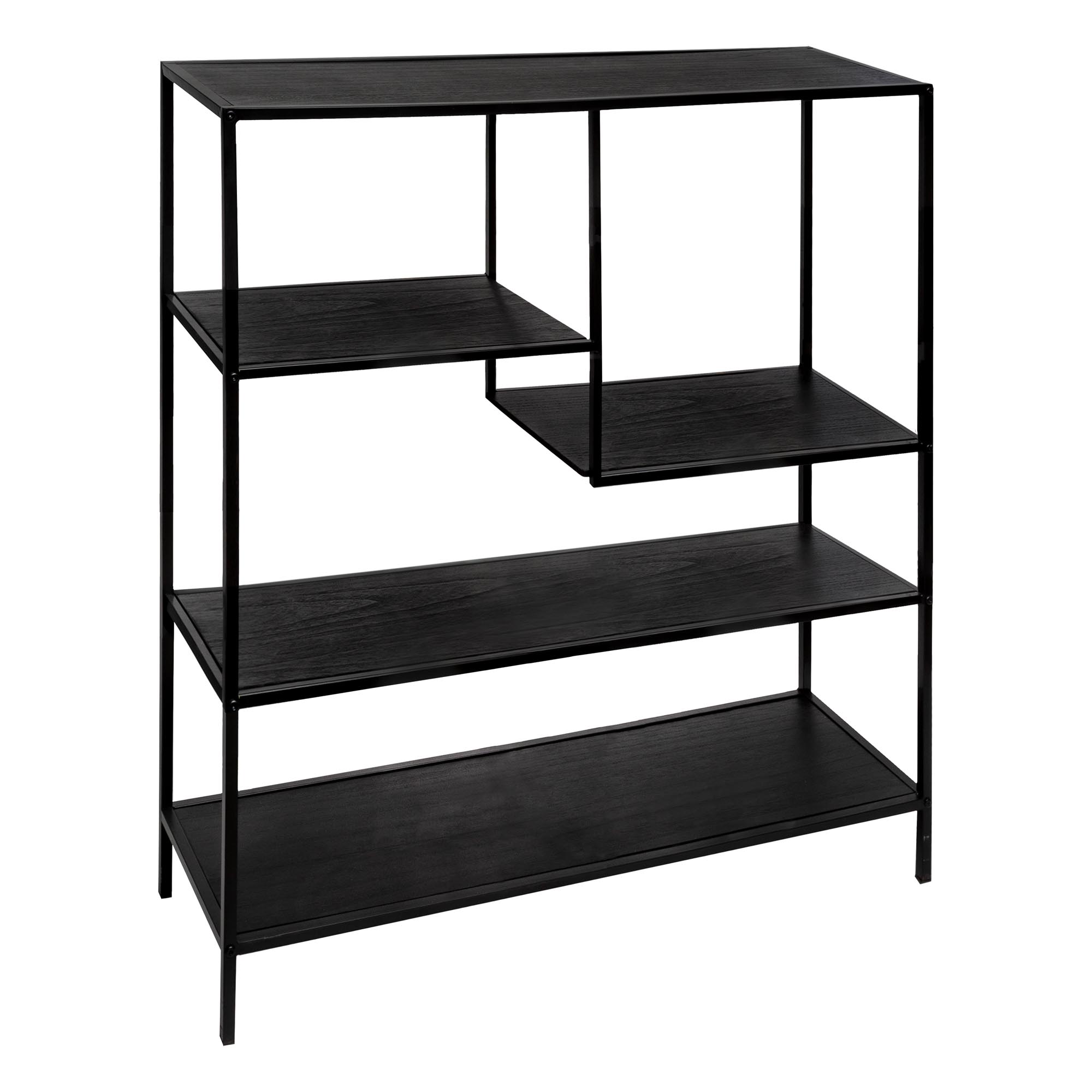 Estantería Gota Metal Negra 75x30x100Cm