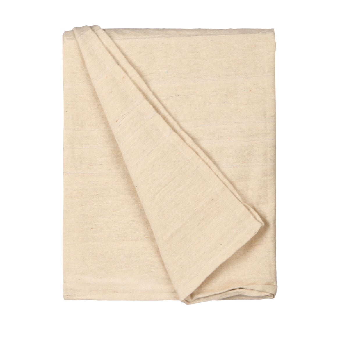 Manta de rayas beige 130x160cm