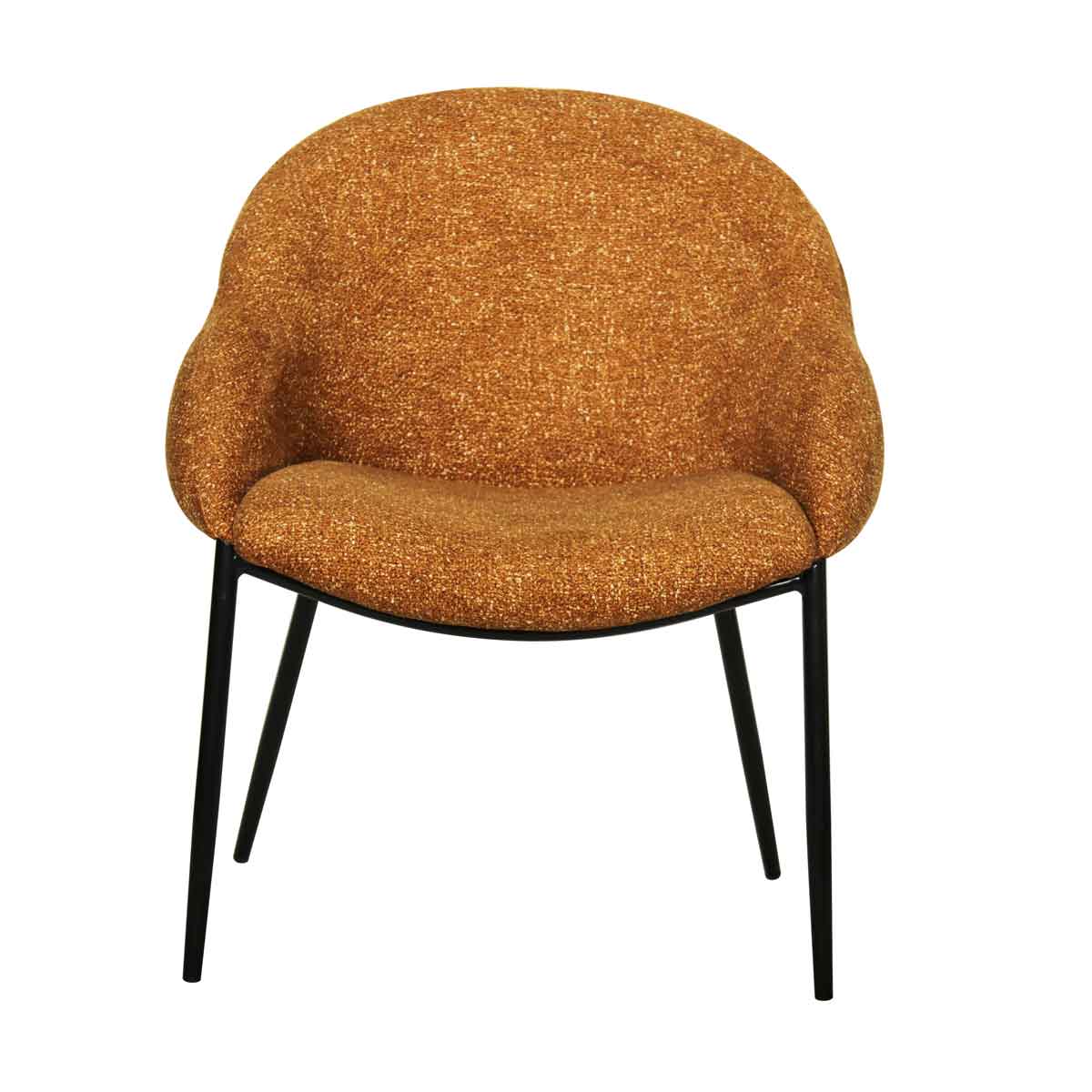 Sillón PRIENE de tejido amarillo