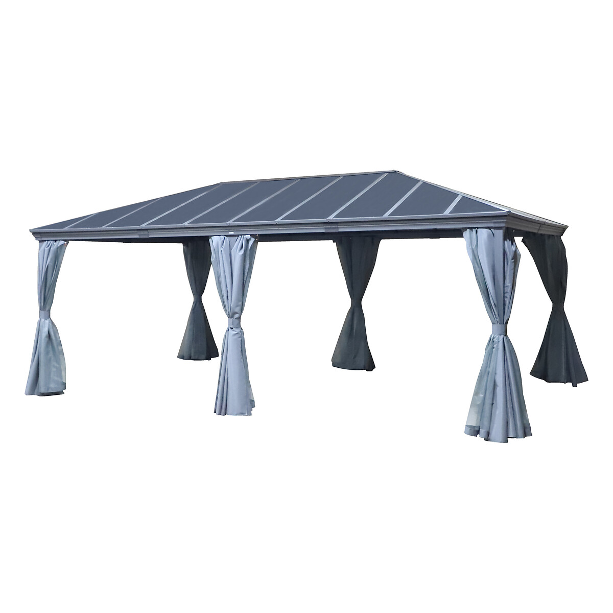 Pérgola BELIZE gris grafito 6x3,6m