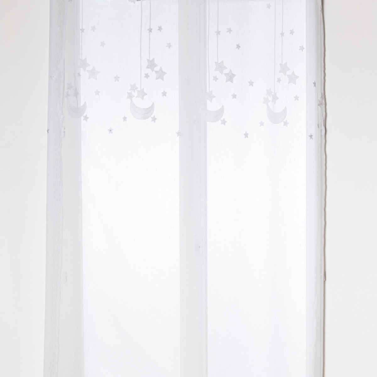 Cortina Estrellas Bordado Blanco 140x240cm