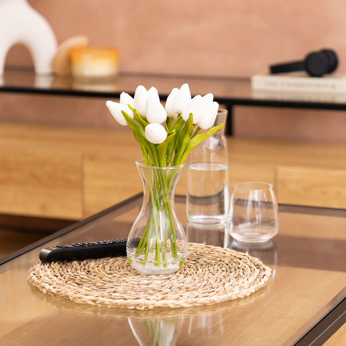 Florero con 10 tulipanes artificiales HECTOR