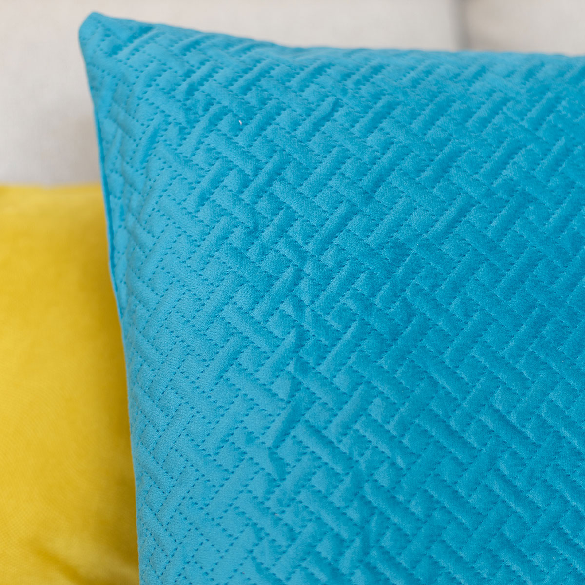 Cojín Dolce De Terciopelo Azul 38x58Cm