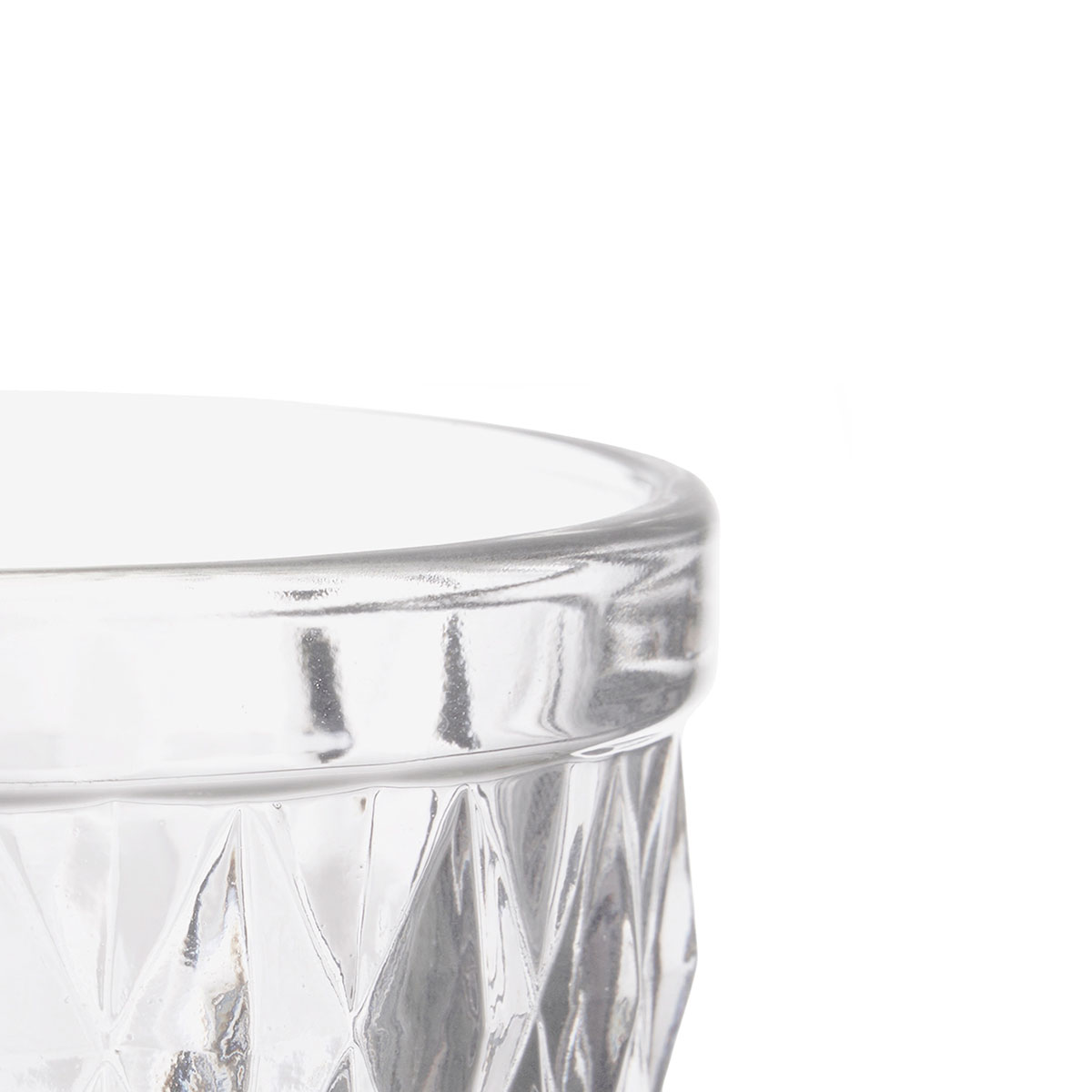 Vaso De Agua Diamante Transparente 25cl